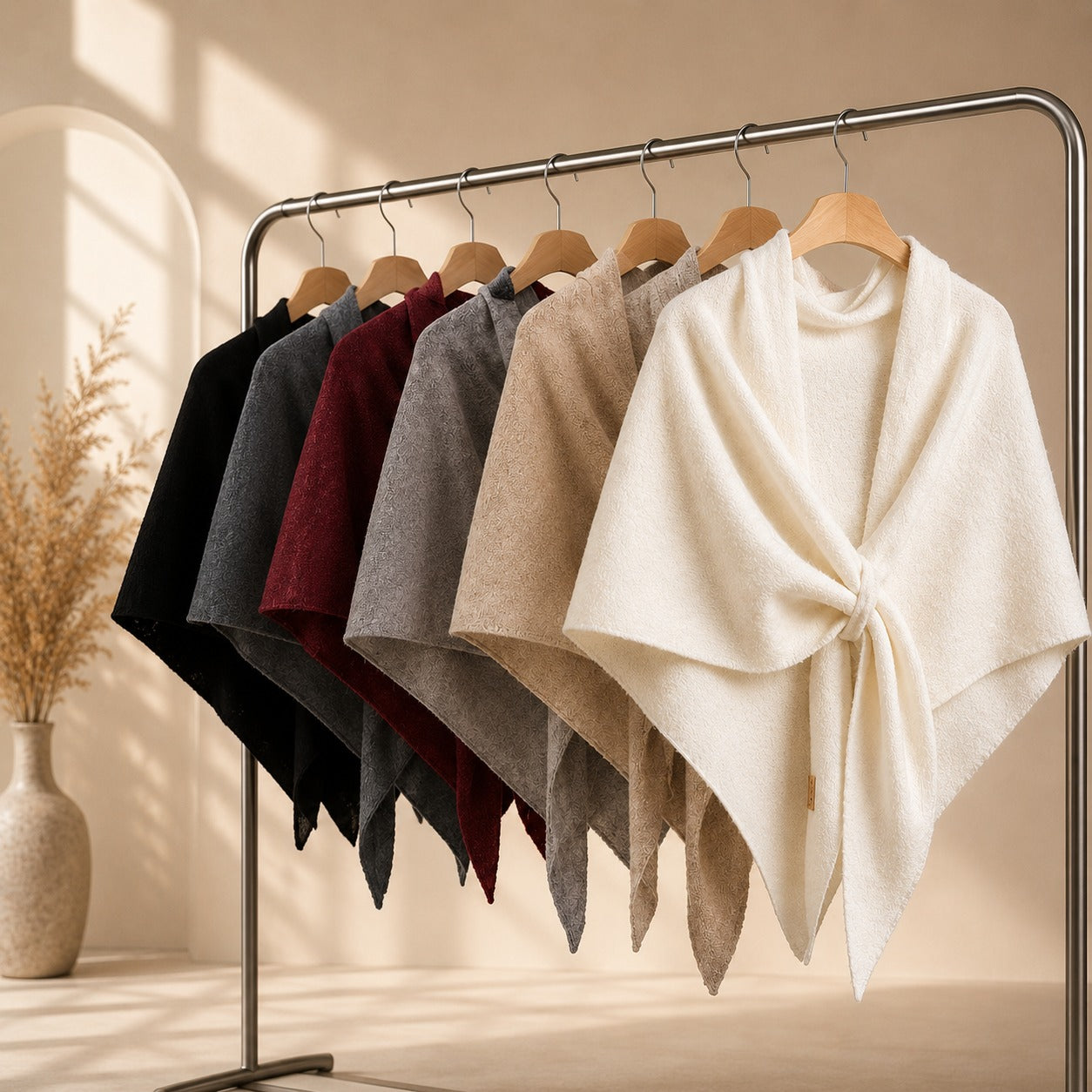 Women's Trendy Knitted Shawl | Soft Fashion Wrap